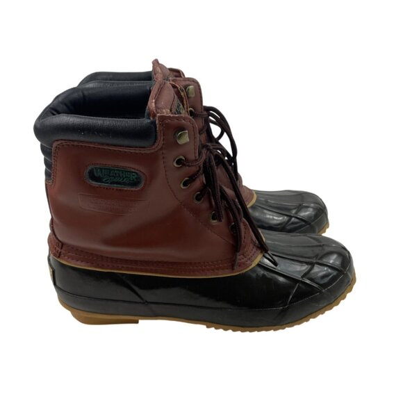 Weather Spirit Duck Waterproof Boots Brown Mens Size 10 - Picture 2 of 13